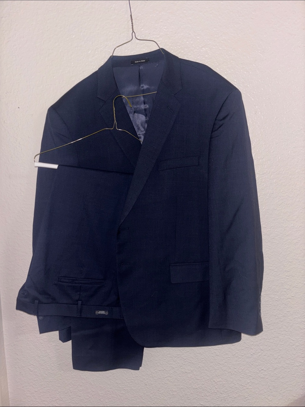 Pronto Uomo Navy Blue Men's Two-Piece Suit